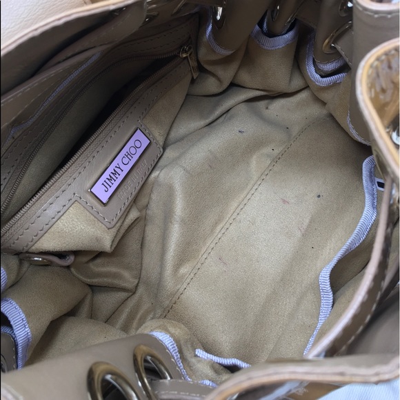 Jimmy Choo Patent Leather Hobo Shoulder Handbag ✅Offers Welcome - Picture 11 of 16